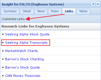 customize links