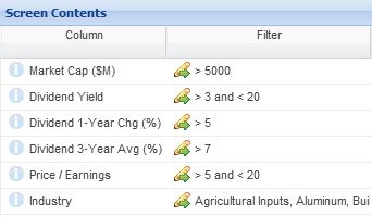 Dividend Screener