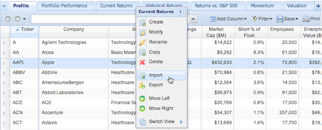 import view