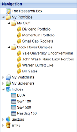 nested portfolio folders