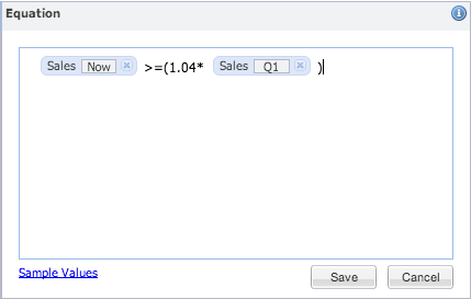 Entering a Screener Equation