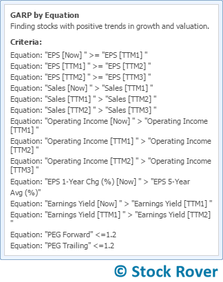 garp equation screener