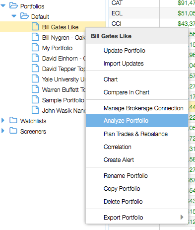 Click to enlarge Analyze Performance