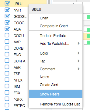 Click to enlarge Add Column to Peers Table