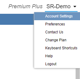 account settings