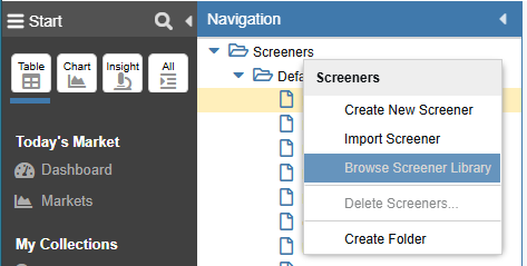 Import a Screener