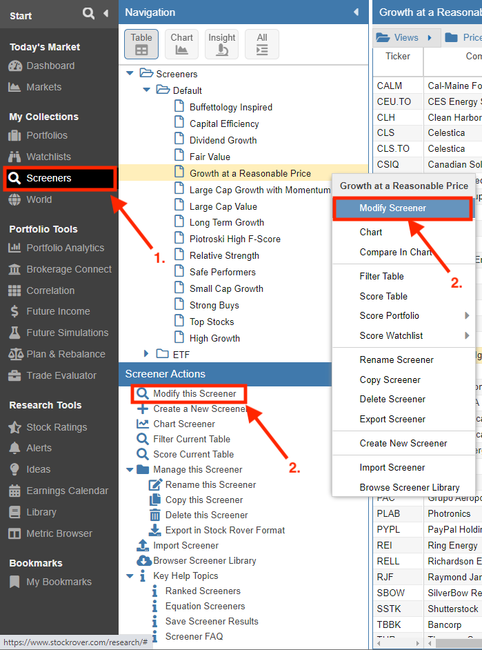 launch screener manager