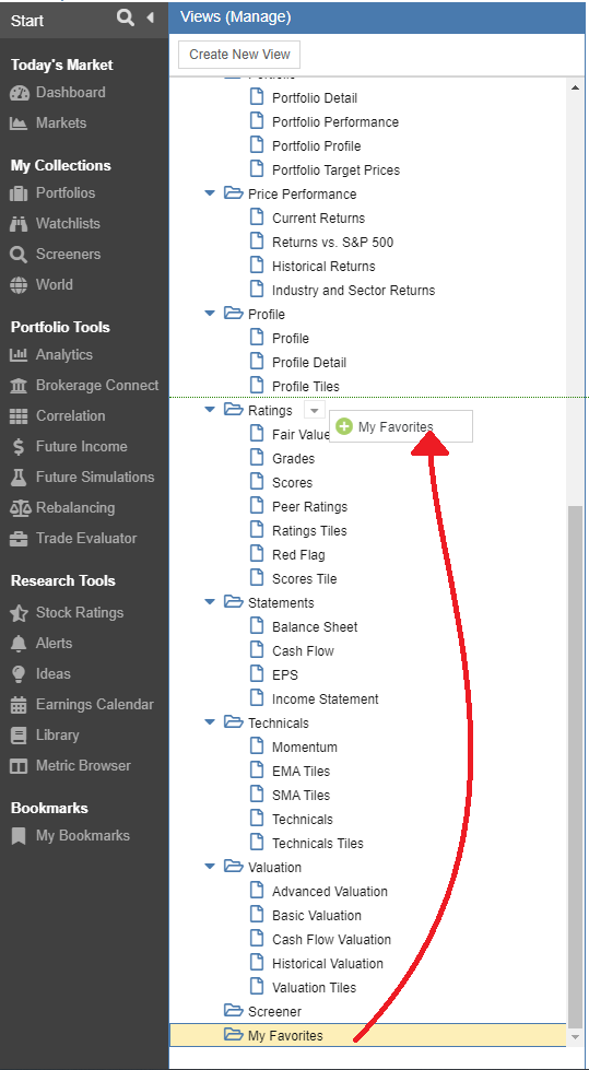 Drag View Folder