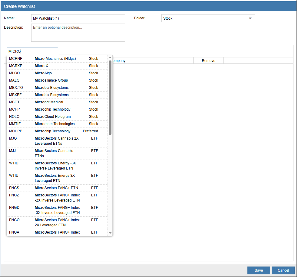 the watchlist manager