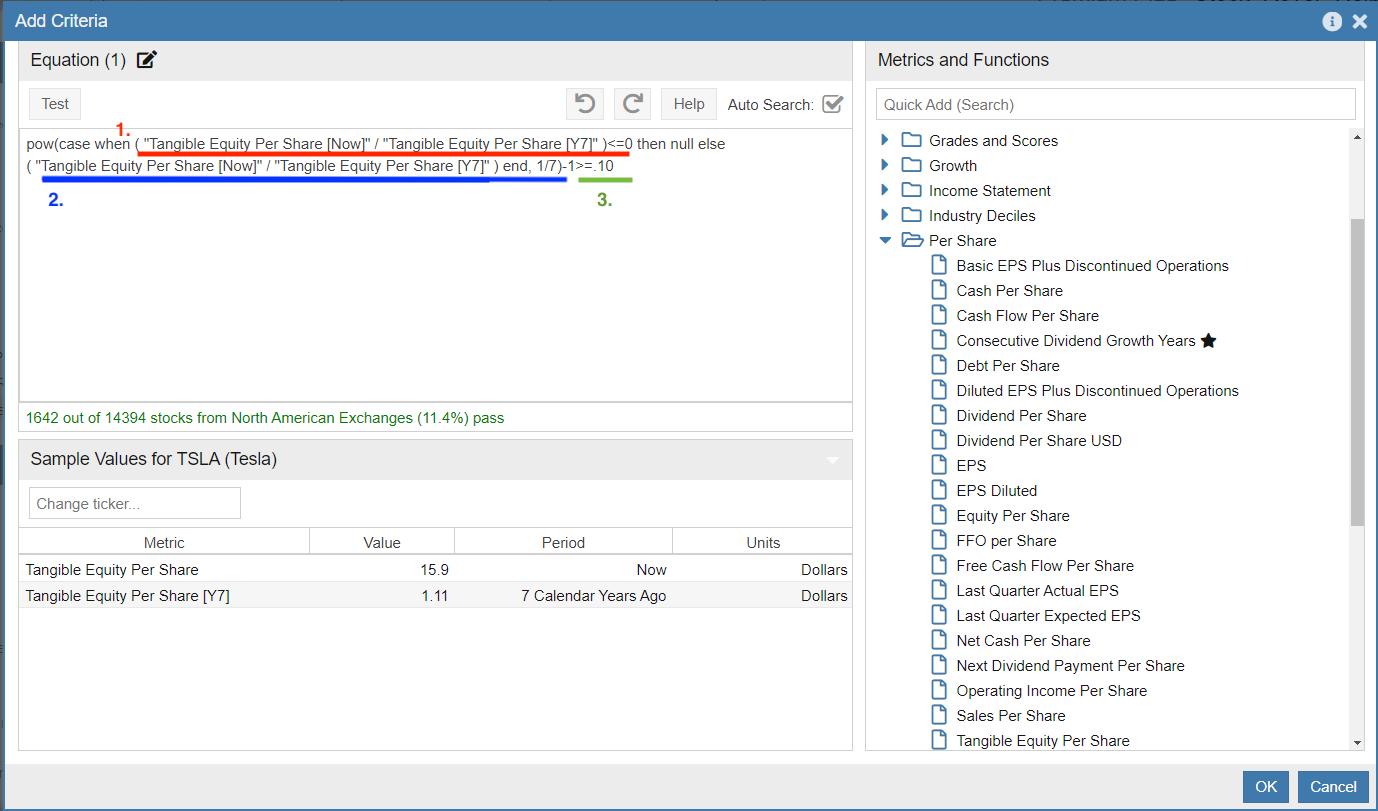 Equation Screener